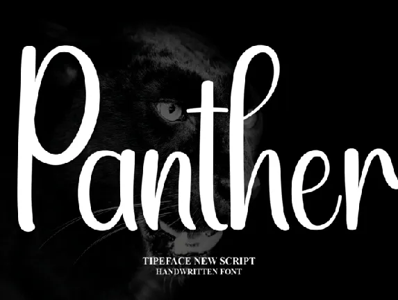 Panther Script font