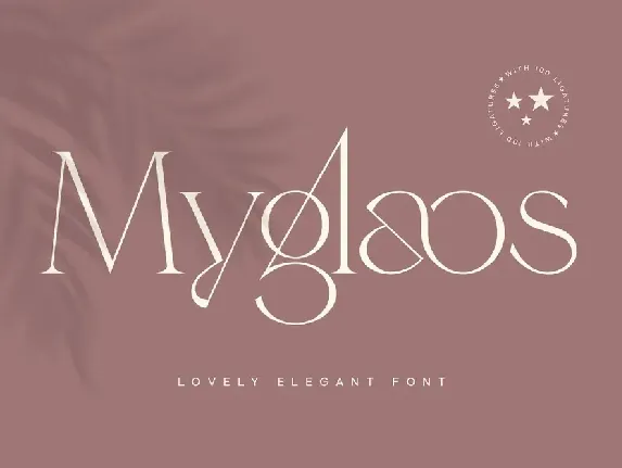 Myglaos font