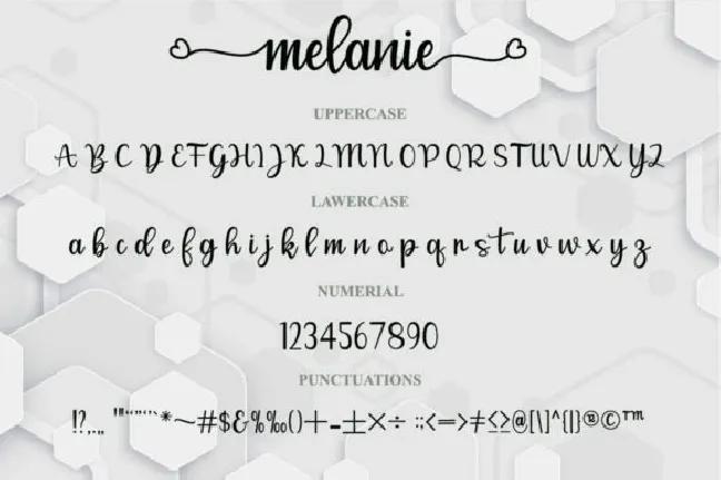 Melanie font