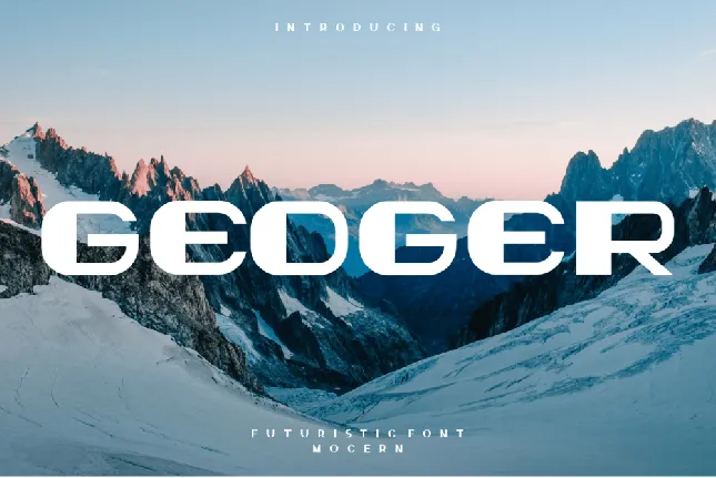 Geoger font