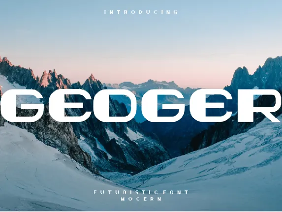 Geoger font