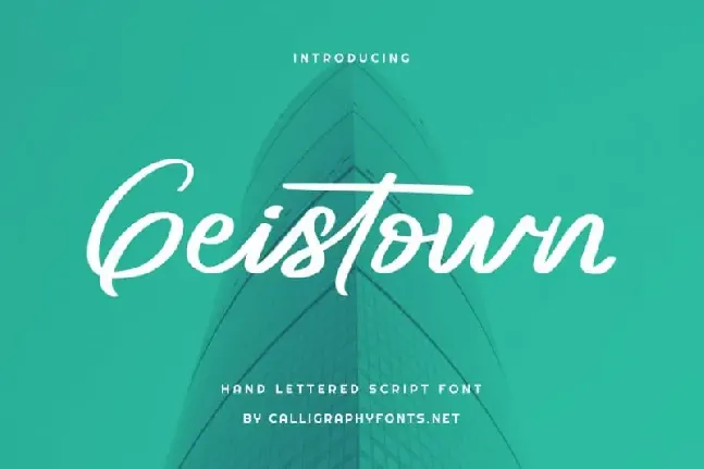 Geistown Script font