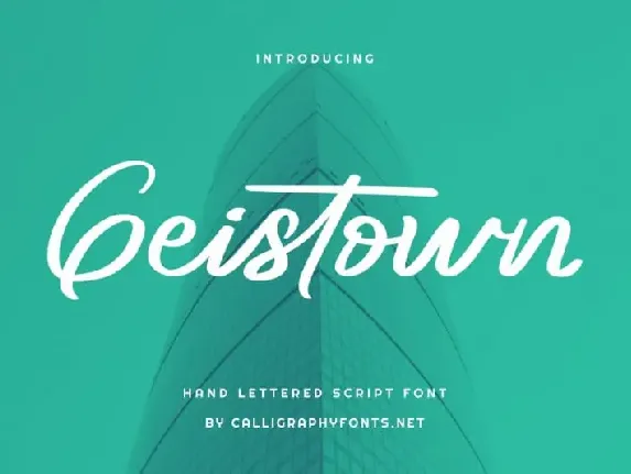 Geistown Script font