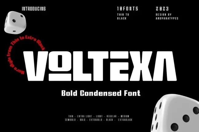 Voltexa font