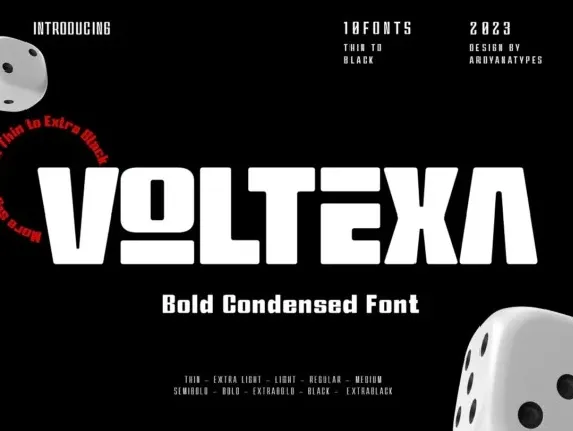 Voltexa font