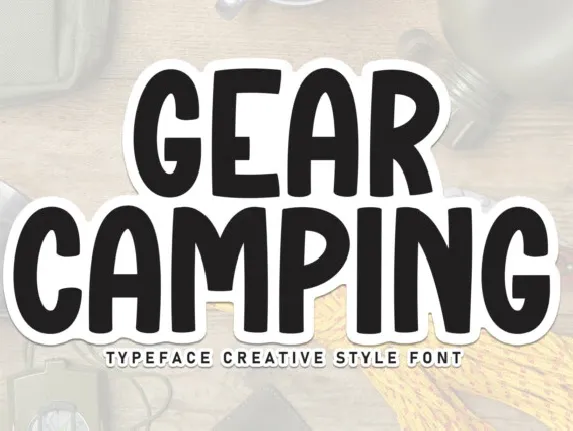 Gear Camping Display font