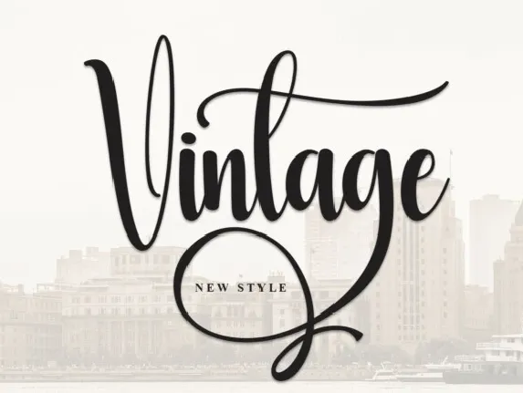 Vintage Calligraphy Typeface font