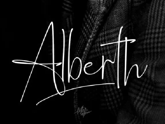 Alberth Signature font