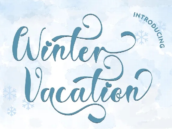 Winter Vacation font