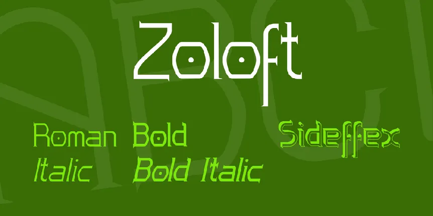 Zoloft font