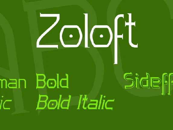 Zoloft font