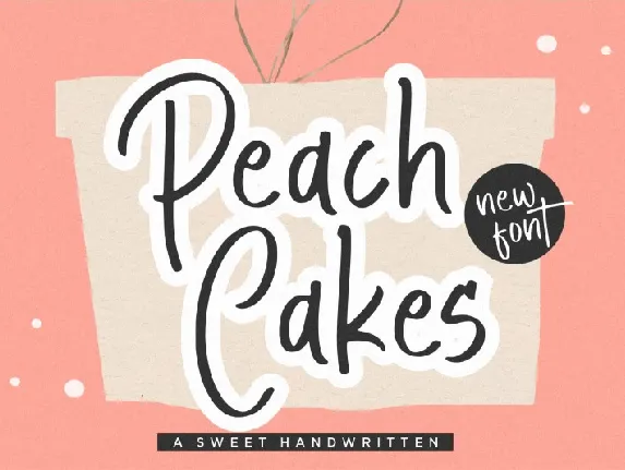 Peach Cakes font