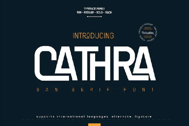 Cathra font