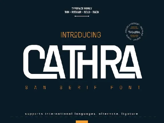 Cathra font