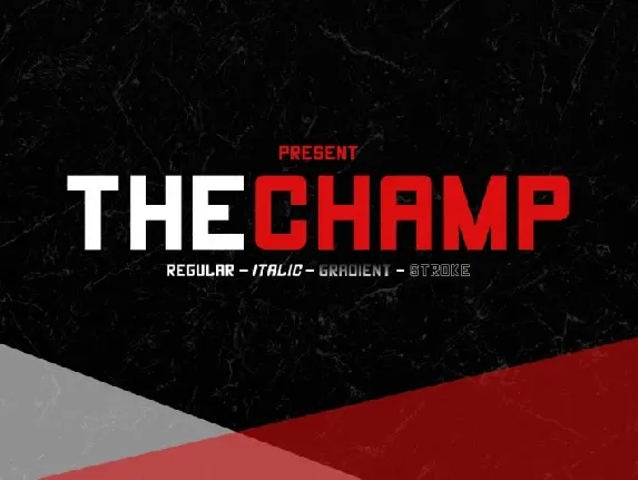 The Champ font