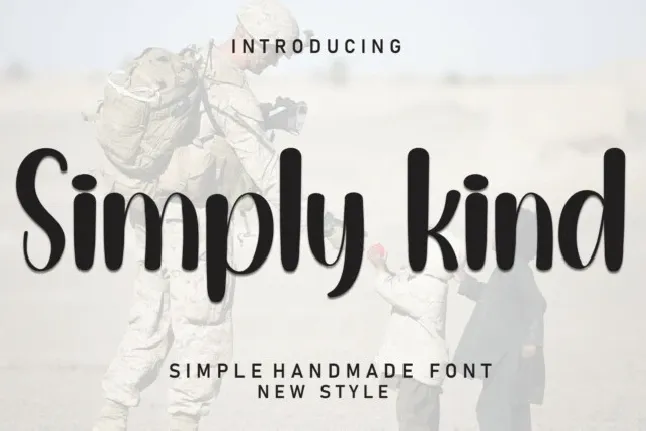 Simply Kind Display font