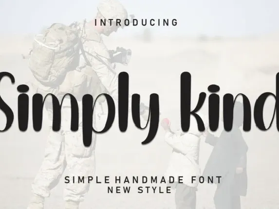 Simply Kind Display font