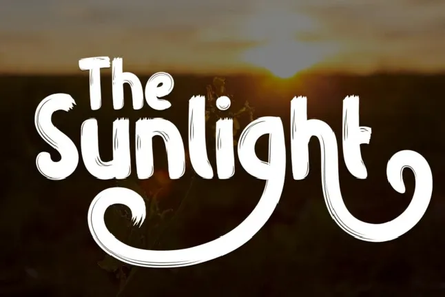 The Sunlight Display font