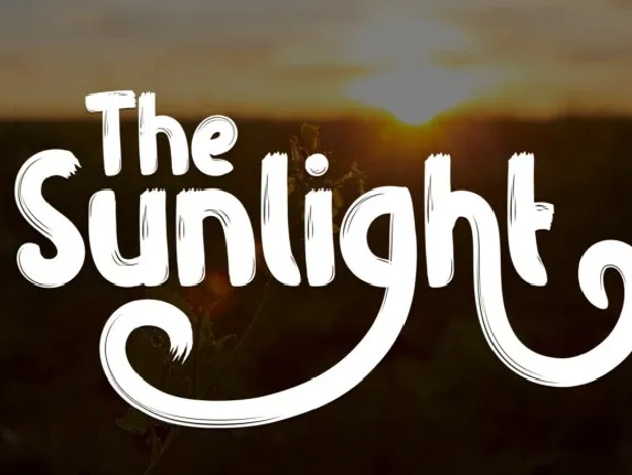 The Sunlight Display font