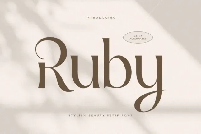 Ruby Typeface font