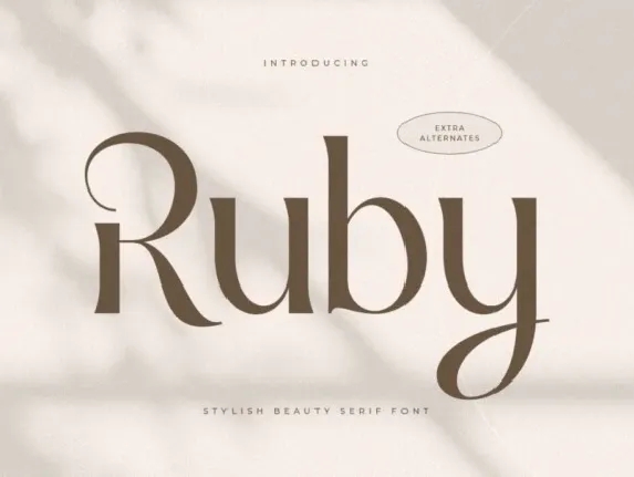 Ruby Typeface font