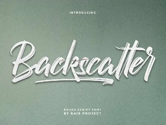 Backscatter font