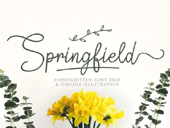 Springfield Script Free font