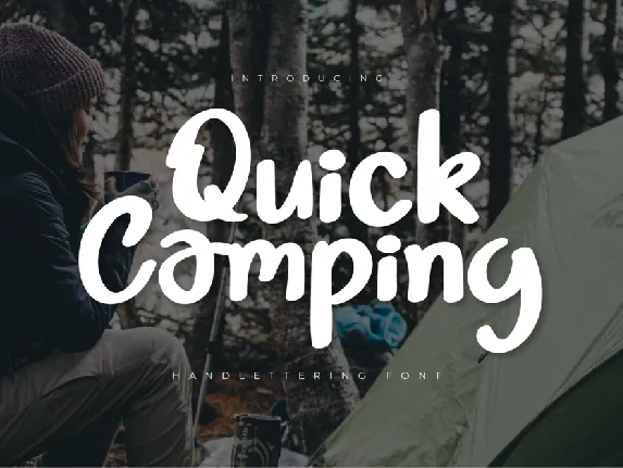 Quick Camping font