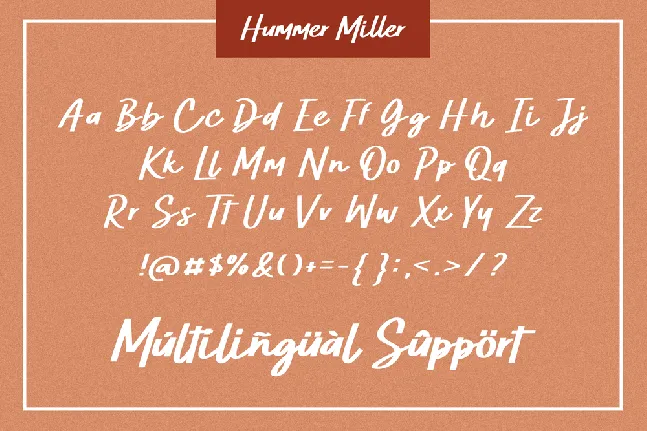 Hummer Miller Demo font