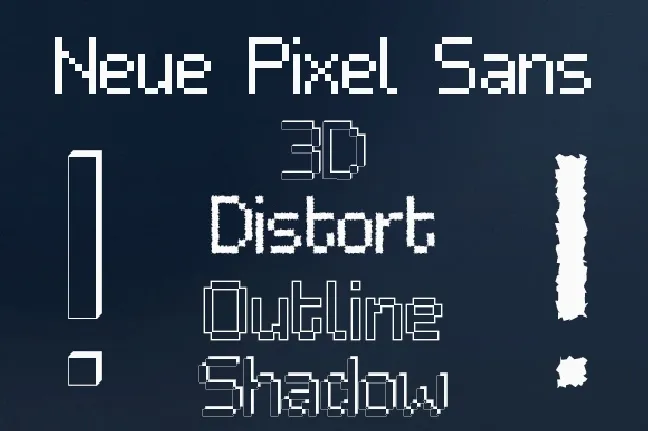 Neue Pixel Sans font