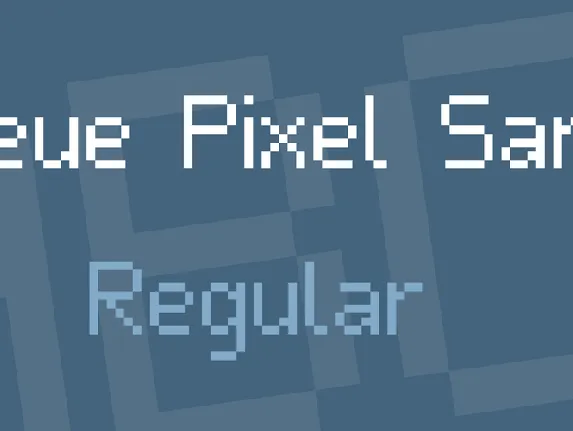 Neue Pixel Sans font