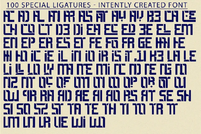 Intently Created font