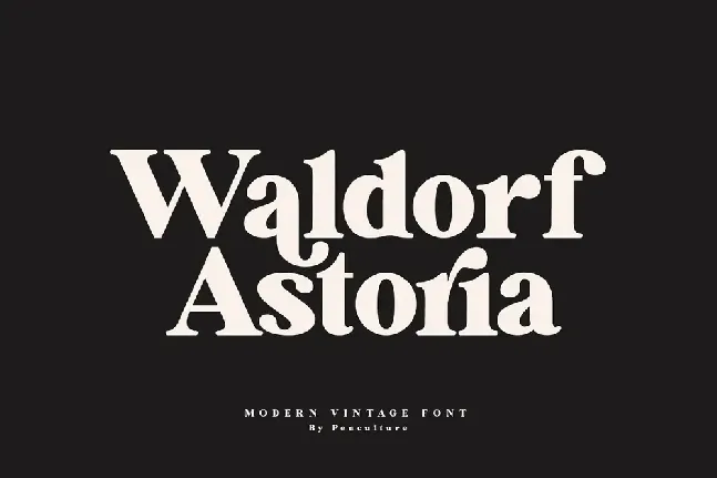 Waldorf Astoria font