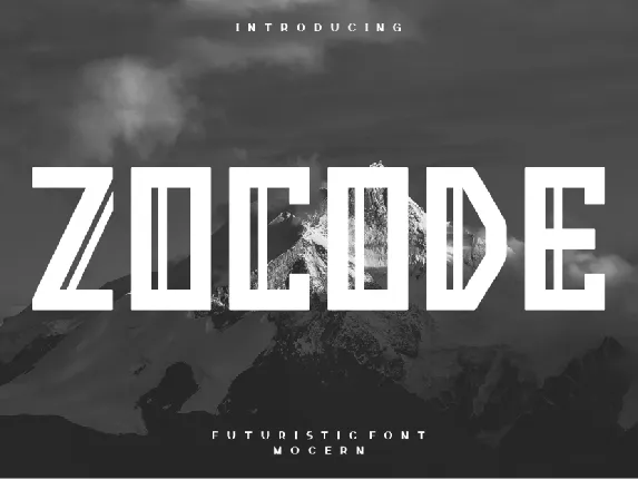 Zocode font