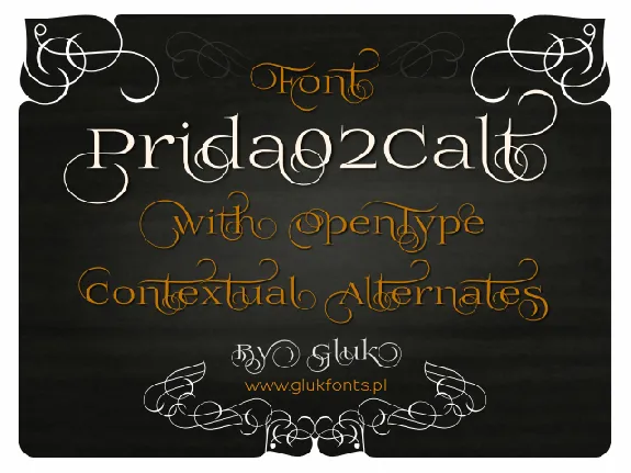 Prida02Calt font