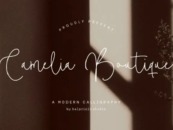 Camelia Boutiue font