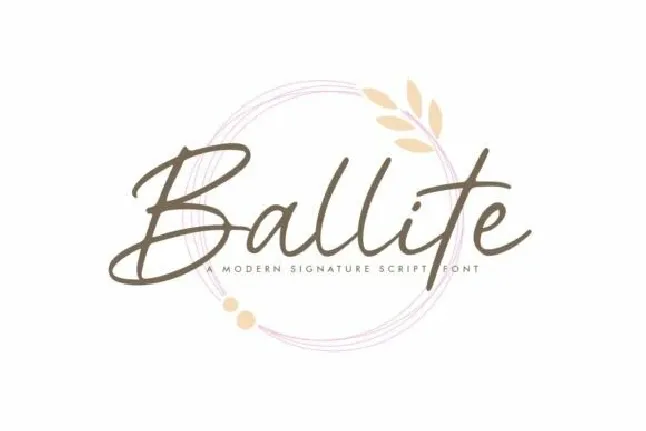 Ballite font