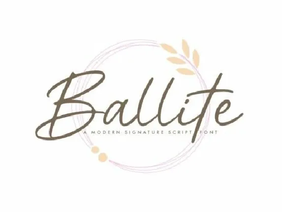 Ballite font