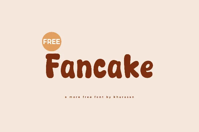 Fancake font