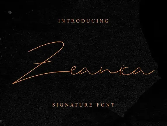 Zeanica Demo font