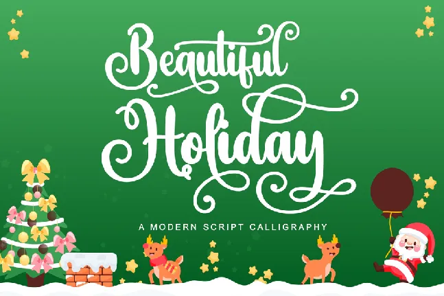 BeautifulHoliday font