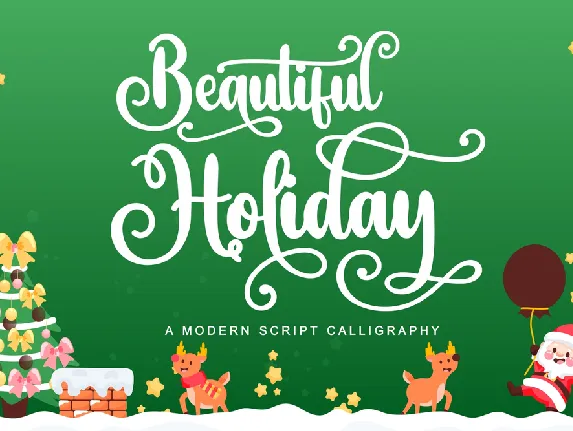 BeautifulHoliday font