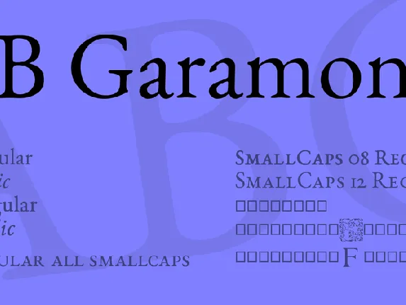 EB Garamond font