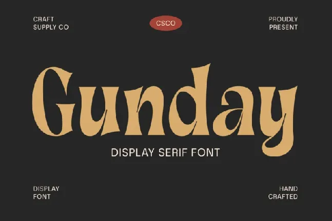 Gunday Serif font