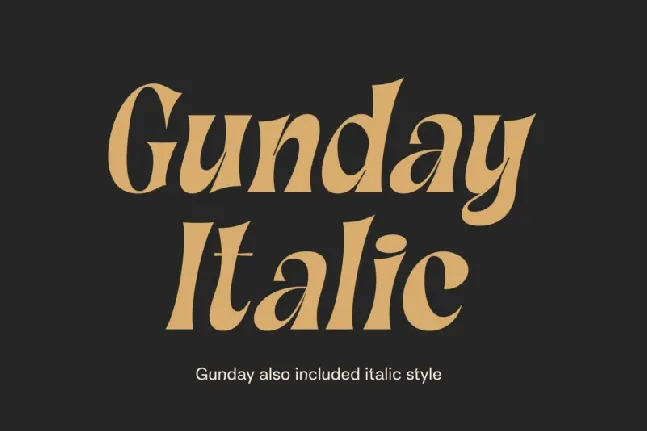 Gunday Serif font