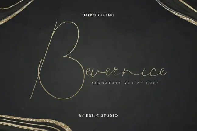 Bevernice Signature Script font