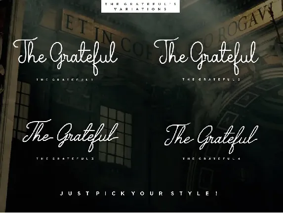 The Grateful Script font