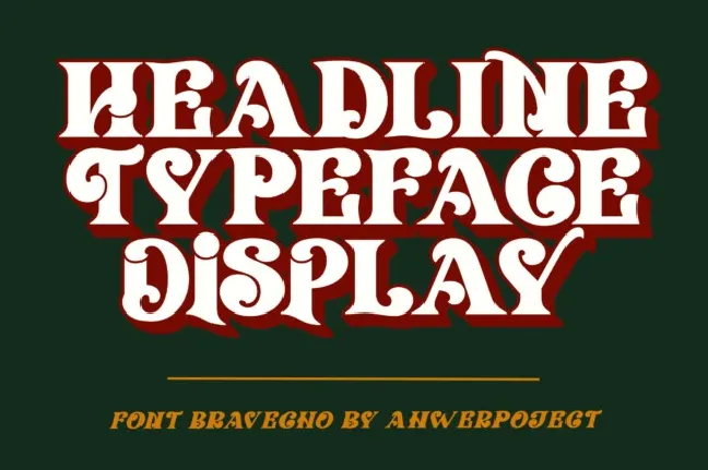 Bravecho font