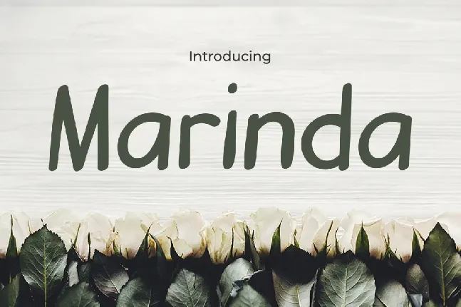 Marinda font