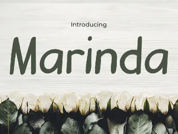 Marinda font